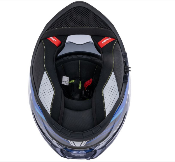 Integralhelm "Stinger R1" - SPEC-X - blau/schwarz/weiß